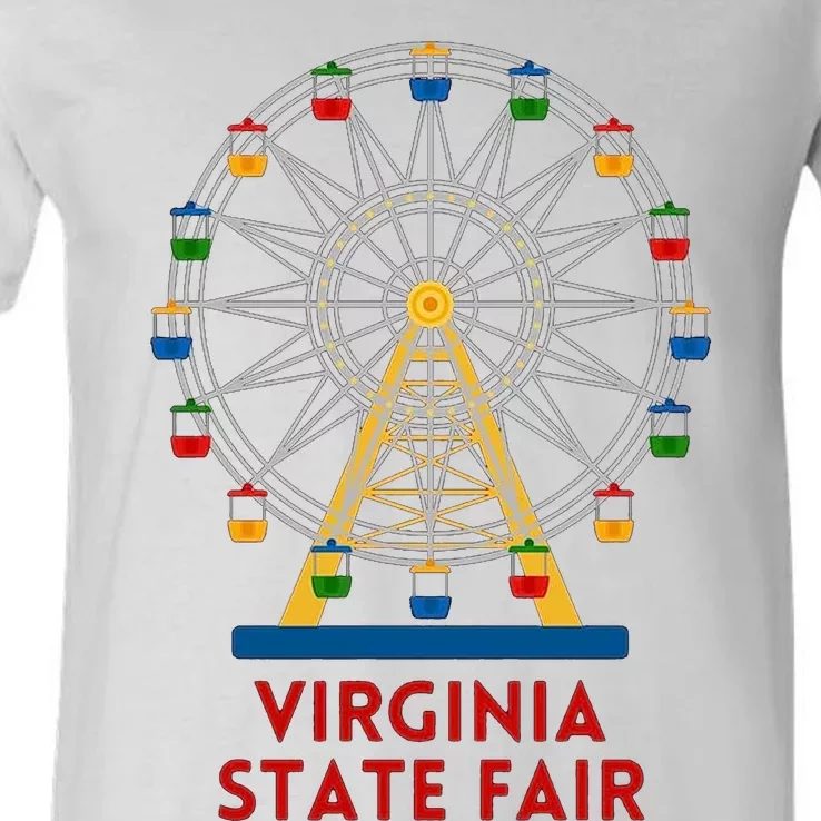 Minnesota State Fair Ferris Wheel County Fair V-Neck T-Shirt