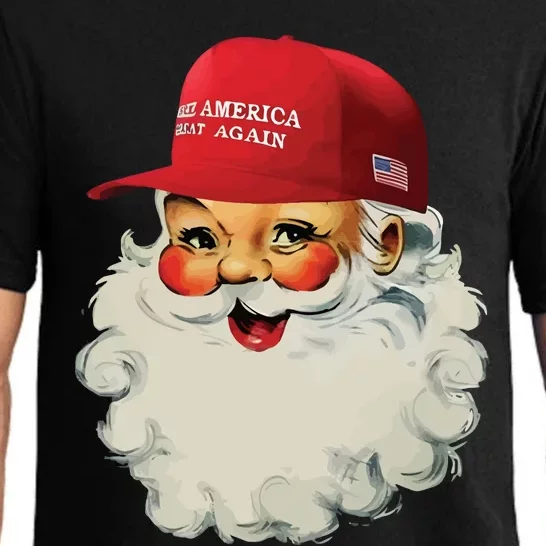 Maga Santa Funny Trump Christmas Pajama Set