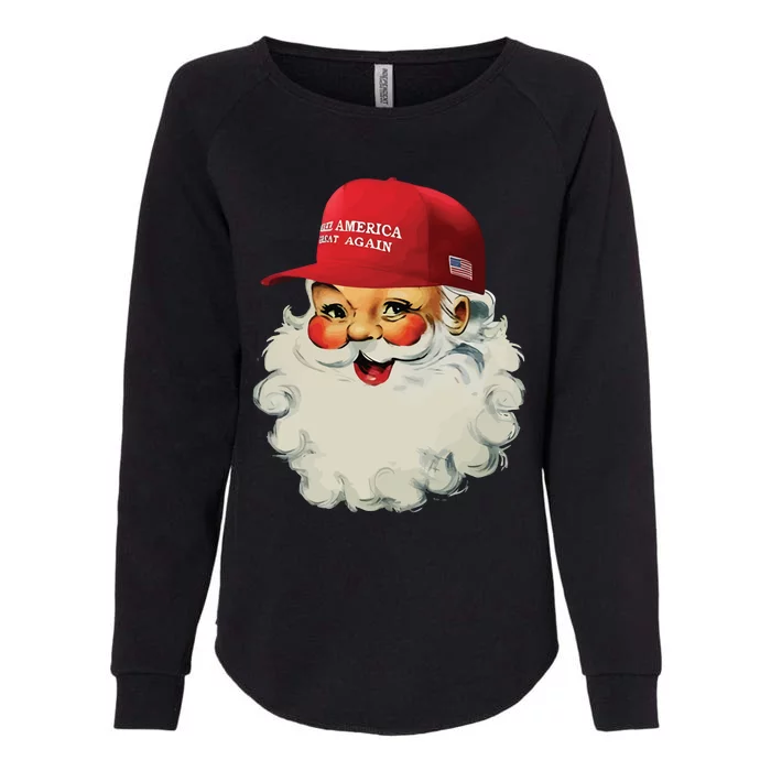 Maga Santa Funny Trump Christmas Womens California Wash Sweatshirt