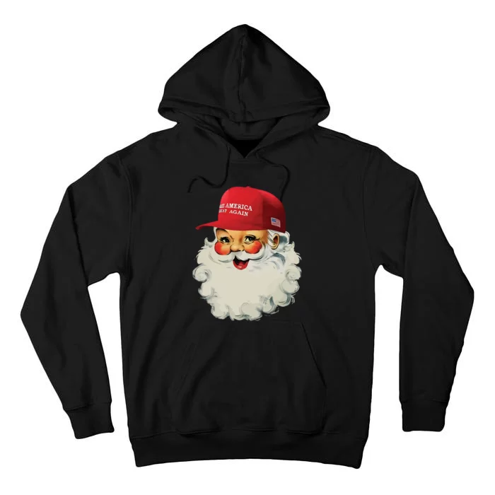 Maga Santa Funny Trump Christmas Tall Hoodie