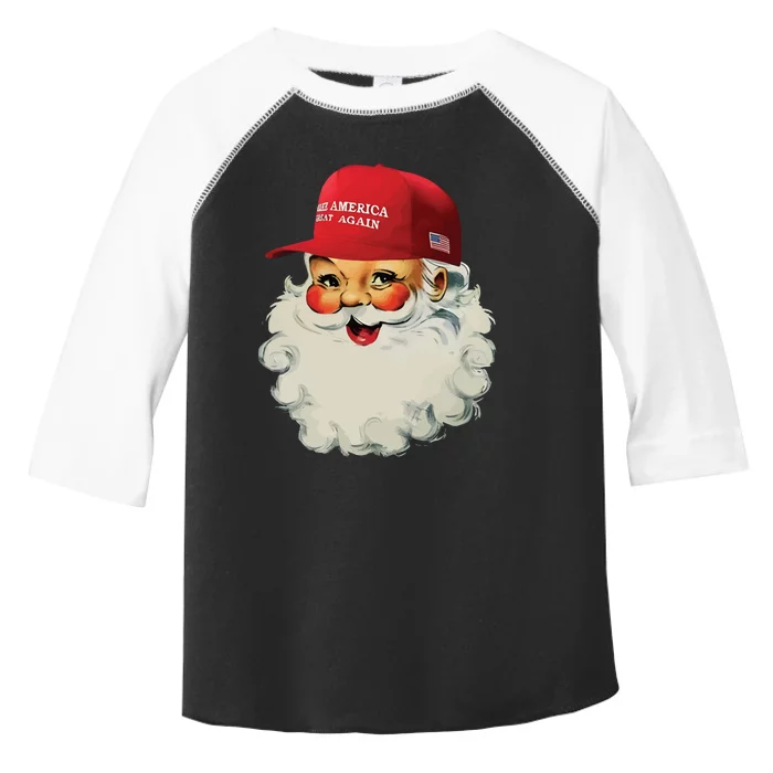 Maga Santa Funny Trump Christmas Toddler Fine Jersey T-Shirt