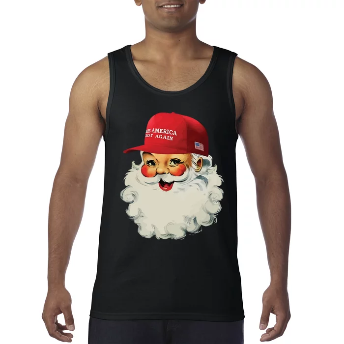 Maga Santa Funny Trump Christmas Tank Top