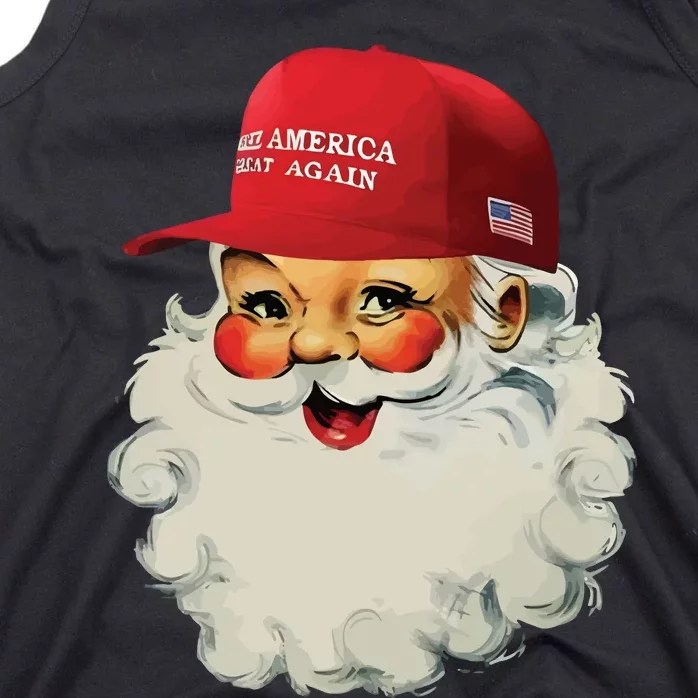 Maga Santa Funny Trump Christmas Tank Top