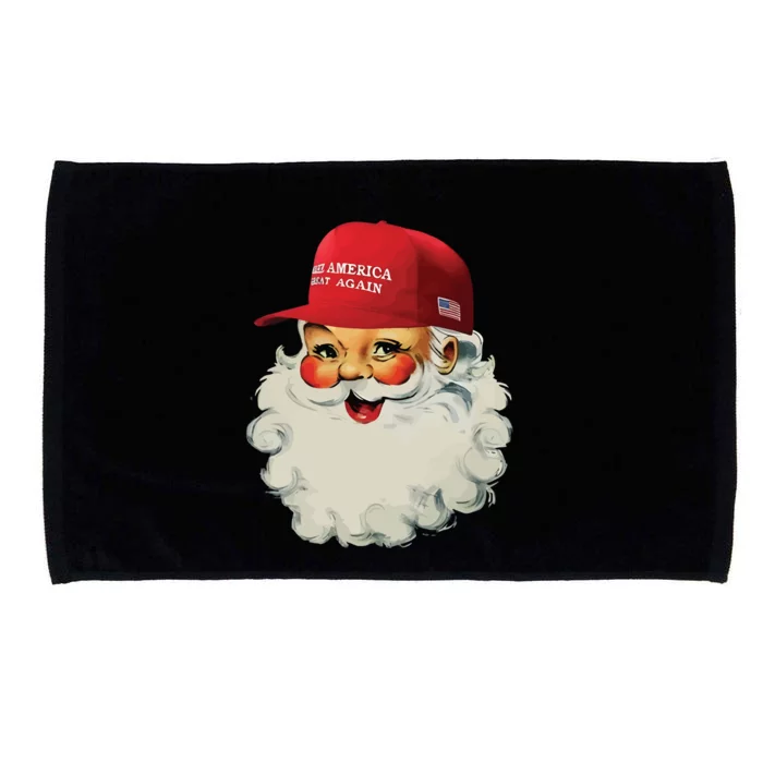 Maga Santa Funny Trump Christmas Microfiber Hand Towel