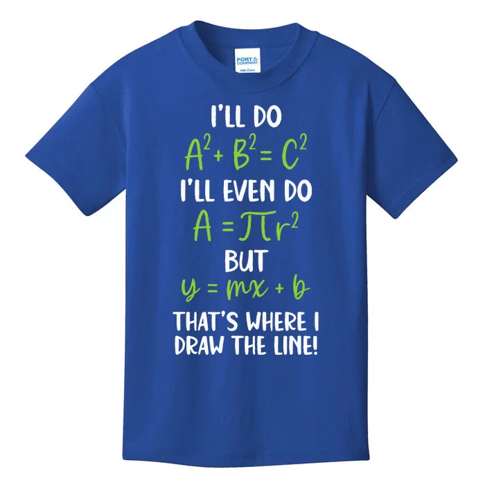 Math Saying Funny Math Joke Mathematician Kids T-Shirt