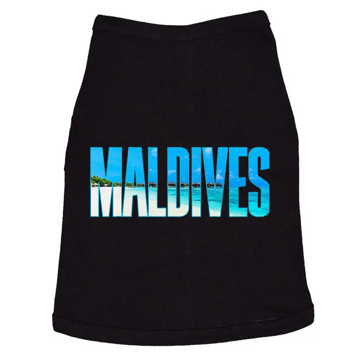 Maldives Souvenir For Couple Or Family Summer Vacay Doggie Tank