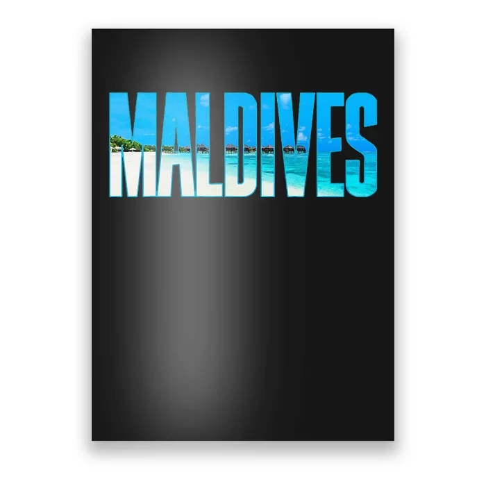 Maldives Souvenir For Couple Or Family Summer Vacay Poster