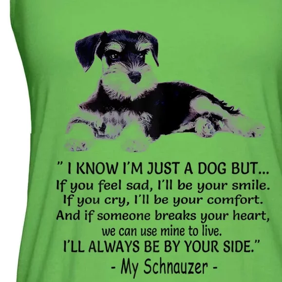 Miniature Schnauzer Funny Gift Ladies Essential Flowy Tank