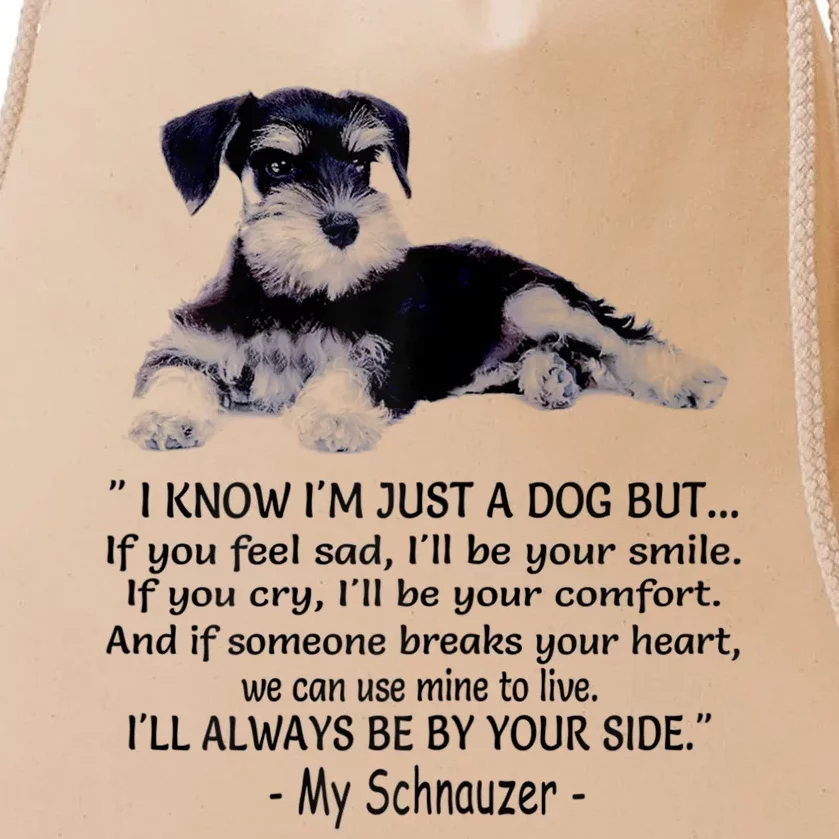 Miniature Schnauzer Funny Gift Drawstring Bag