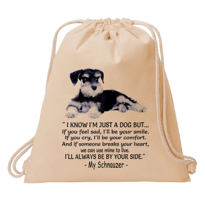 Miniature Schnauzer Funny Gift Drawstring Bag