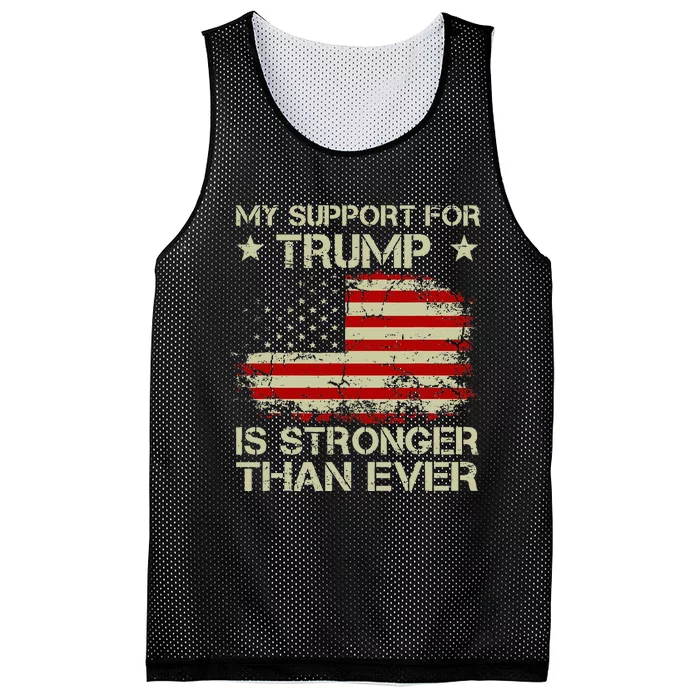 My Support For Trump Is Stronger Than Ever Mesh Reversible Basketball Jersey Tank