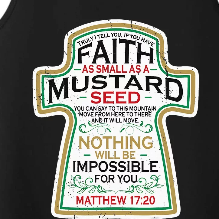 Mustard Seed Faith Christian Gifts Mathew 17 20 Scripture Performance Tank