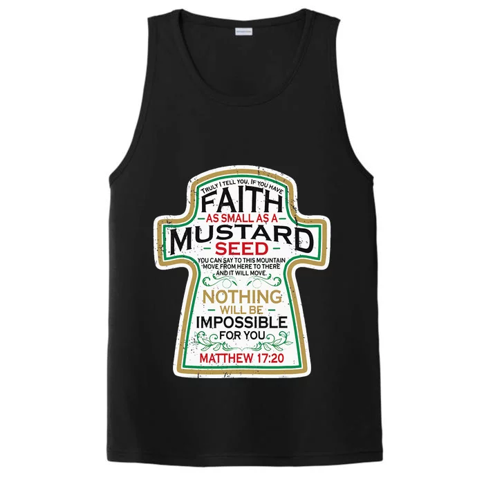 Mustard Seed Faith Christian Gifts Mathew 17 20 Scripture Performance Tank