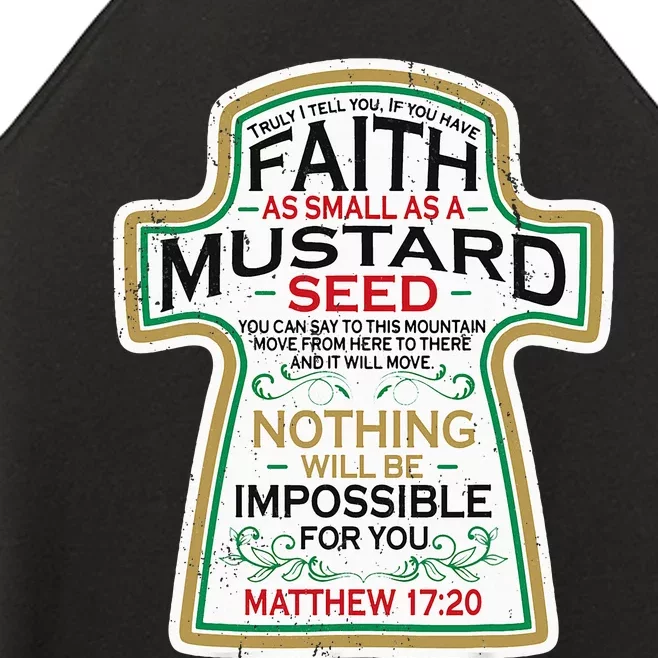 Mustard Seed Faith Christian Gifts Mathew 17 20 Scripture Women’s Perfect Tri Rocker Tank