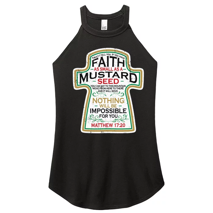 Mustard Seed Faith Christian Gifts Mathew 17 20 Scripture Women’s Perfect Tri Rocker Tank