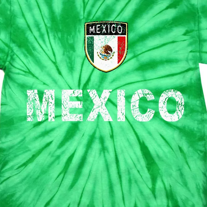 Mexico Soccer Fans Jersey Mexican Flag Football Lovers Tie-Dye T-Shirt