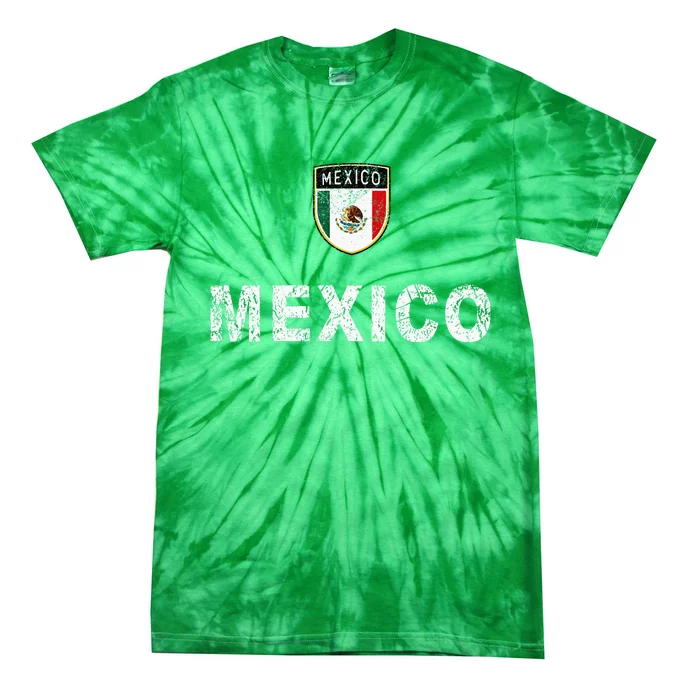 Mexico Soccer Fans Jersey Mexican Flag Football Lovers Tie-Dye T-Shirt