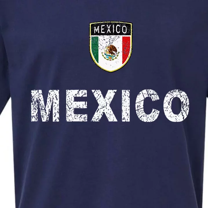 Mexico Soccer Fans Jersey Mexican Flag Football Lovers Sueded Cloud Jersey T-Shirt