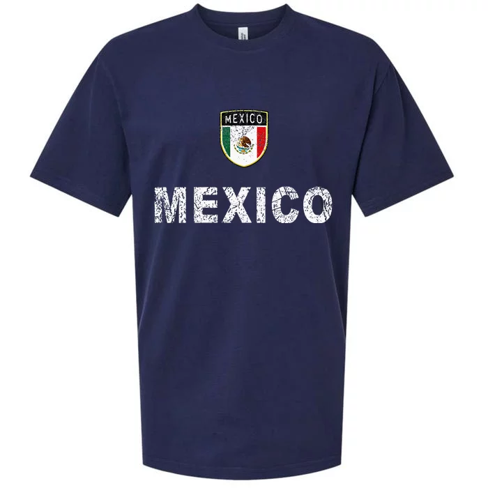 Mexico Soccer Fans Jersey Mexican Flag Football Lovers Sueded Cloud Jersey T-Shirt