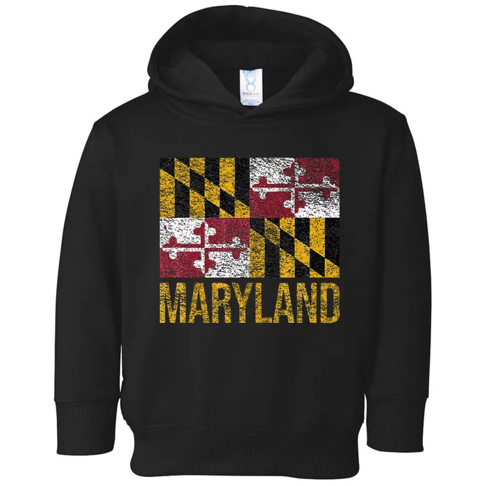 MARYLAND STATE FLAG ANNAPOLIS BALTIMORE CHESAPEAKE BAY Toddler Hoodie