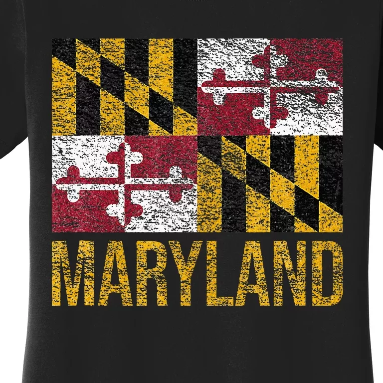 MARYLAND STATE FLAG ANNAPOLIS BALTIMORE CHESAPEAKE BAY Women's T-Shirt