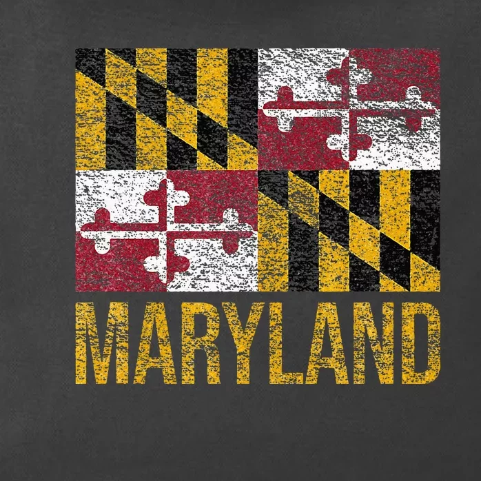 MARYLAND STATE FLAG ANNAPOLIS BALTIMORE CHESAPEAKE BAY Zip Tote Bag