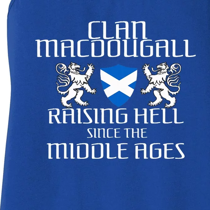 Macdougall Scottish Family Scotland Name Clan Women's Racerback Tank