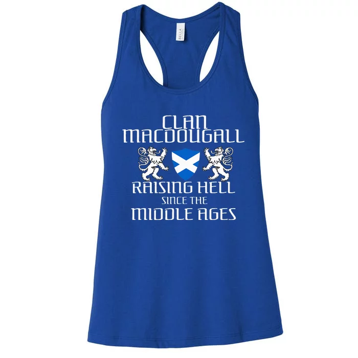 Macdougall Scottish Family Scotland Name Clan Women's Racerback Tank