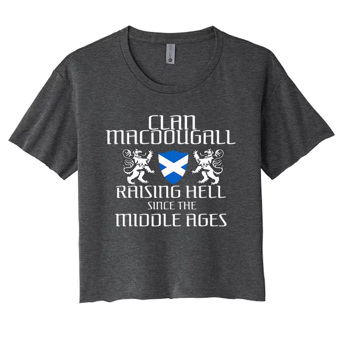 Macdougall Scottish Family Scotland Name Clan Women's Crop Top Tee