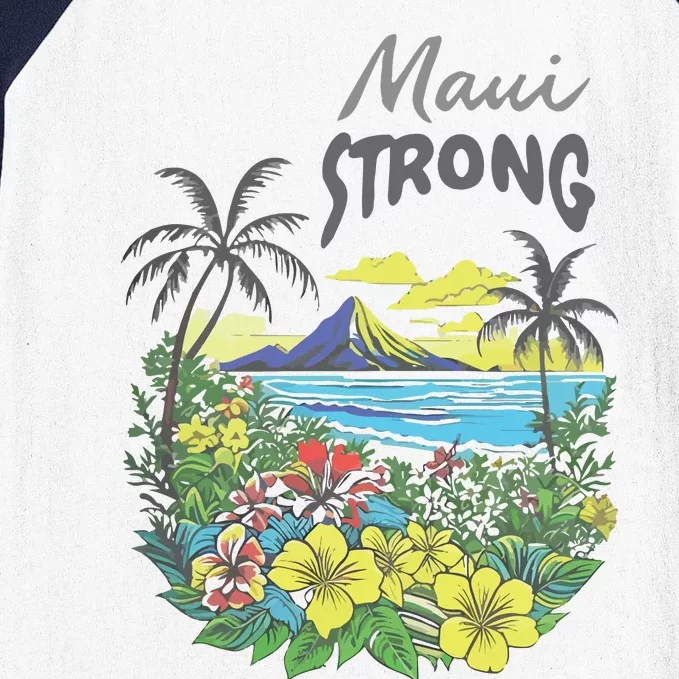 Maui Strong Fundraiser Helping Wildfires On Maui Baseball Sleeve Shirt