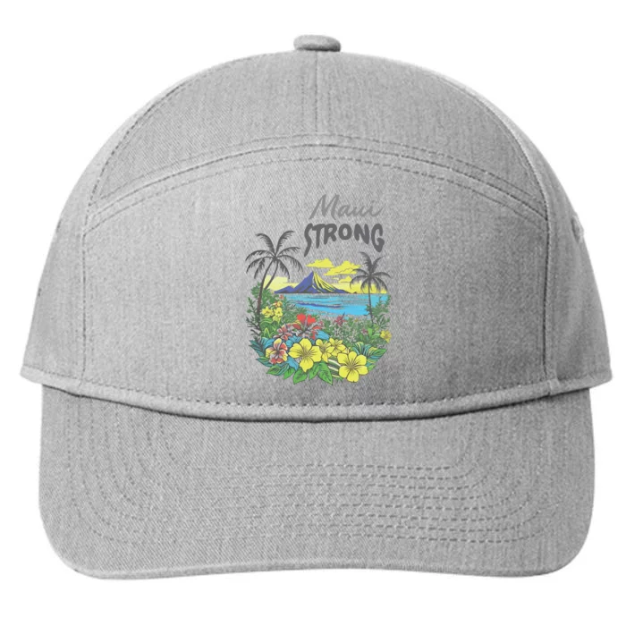 Maui Strong Fundraiser Helping Wildfires On Maui 7-Panel Snapback Hat