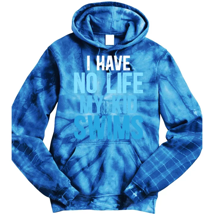 My Swims Funny Swim Dad Of A Swimmer Father Swimming Dad Cute Gift Tie Dye Hoodie