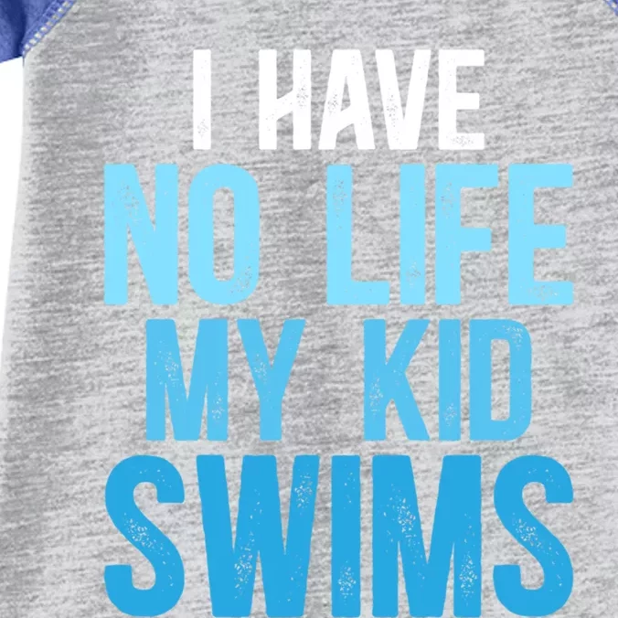 My Swims Funny Swim Dad Of A Swimmer Father Swimming Dad Cute Gift Infant Baby Jersey Bodysuit