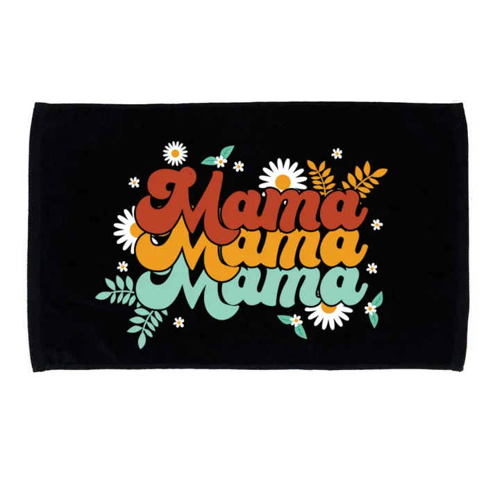 Mama Spring Floral Cute Mom Gift Microfiber Hand Towel