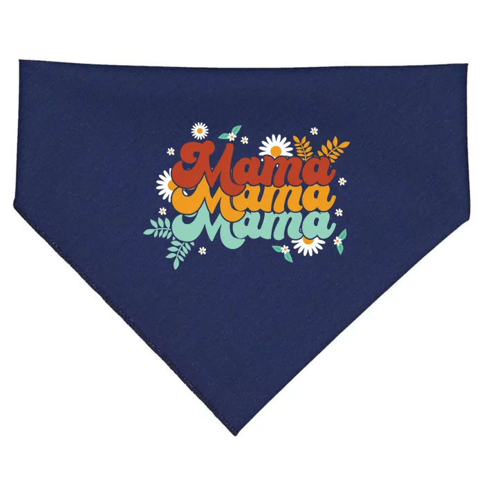 Mama Spring Floral Cute Mom Gift USA-Made Doggie Bandana