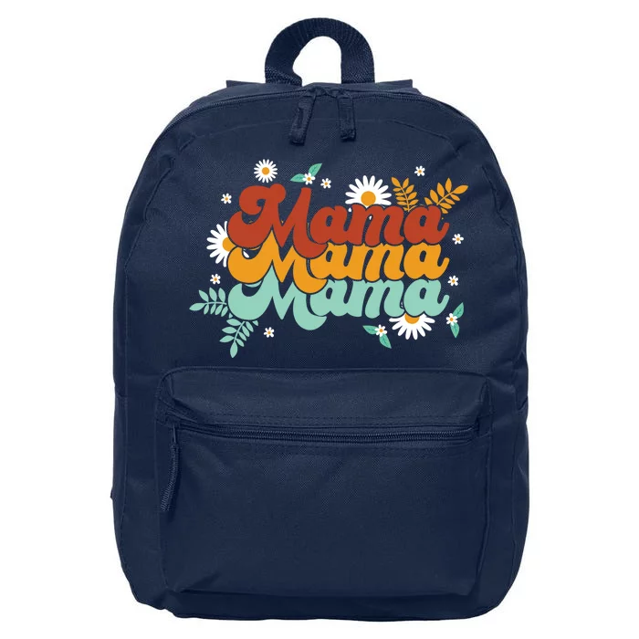 Mama Spring Floral Cute Mom Gift 16 in Basic Backpack