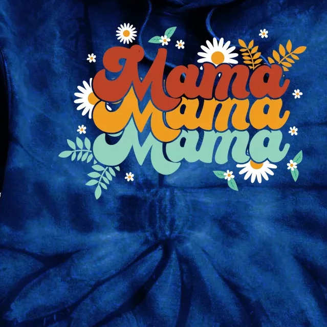 Mama Spring Floral Cute Mom Gift Tie Dye Hoodie