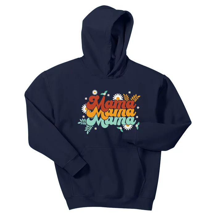 Mama Spring Floral Cute Mom Gift Kids Hoodie