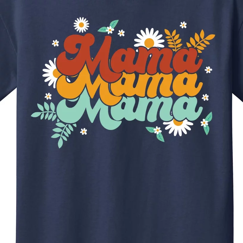 Mama Spring Floral Cute Mom Gift Kids T-Shirt