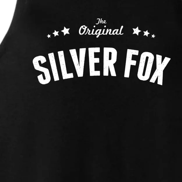 Mens Silver Fox Original Funny Gift Ladies Tri-Blend Wicking Tank