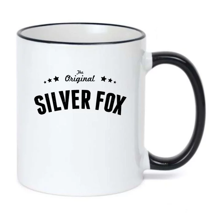 Mens Silver Fox Original Funny Gift Black Color Changing Mug