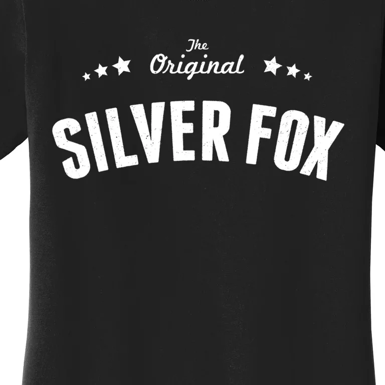 Mens Silver Fox Original Funny Gift Women's T-Shirt