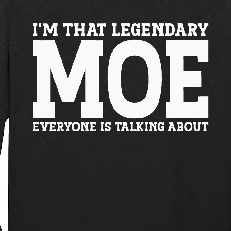 Moe Surname Funny Team Family Last Name Moe Long Sleeve Shirt