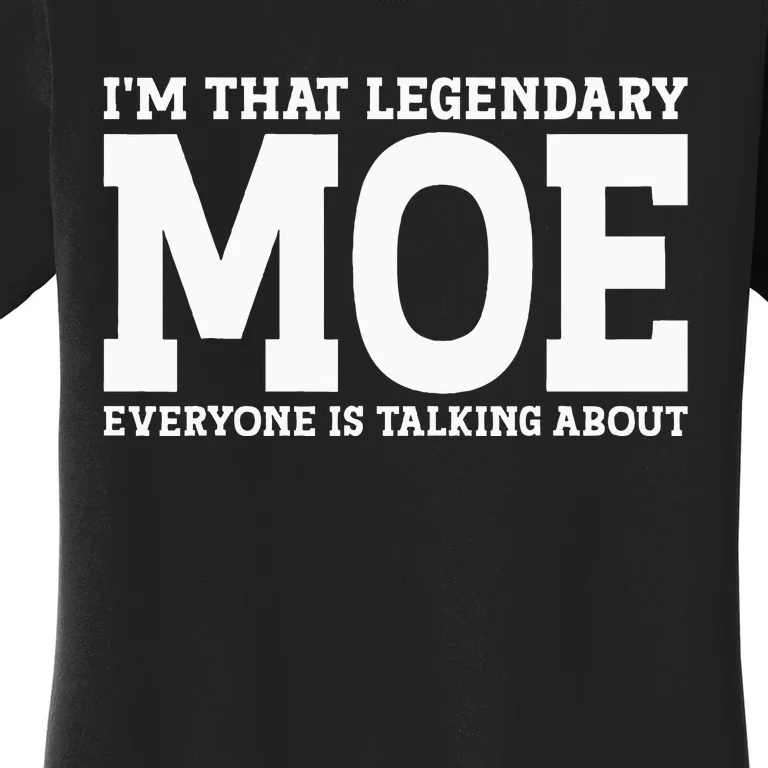 Moe Surname Funny Team Family Last Name Moe Women's T-Shirt