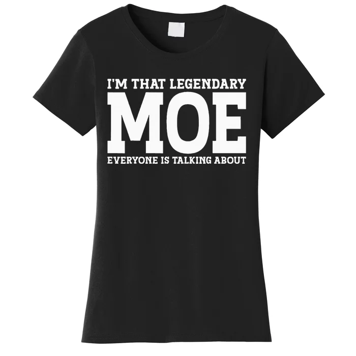 Moe Surname Funny Team Family Last Name Moe Women's T-Shirt