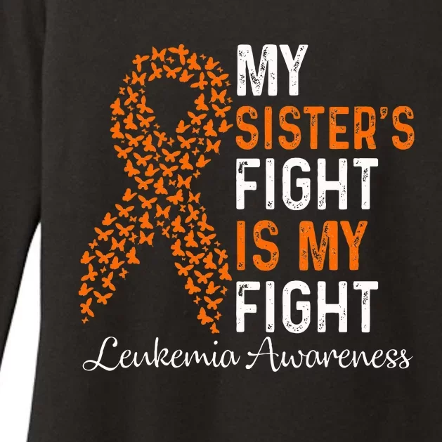 My Sister's Fight Is My Fight Leukemia Cancer Awareness Womens CVC Long Sleeve Shirt