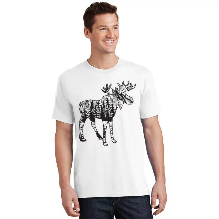 Moose Sighting Forest Funny Minnesota State T-Shirt