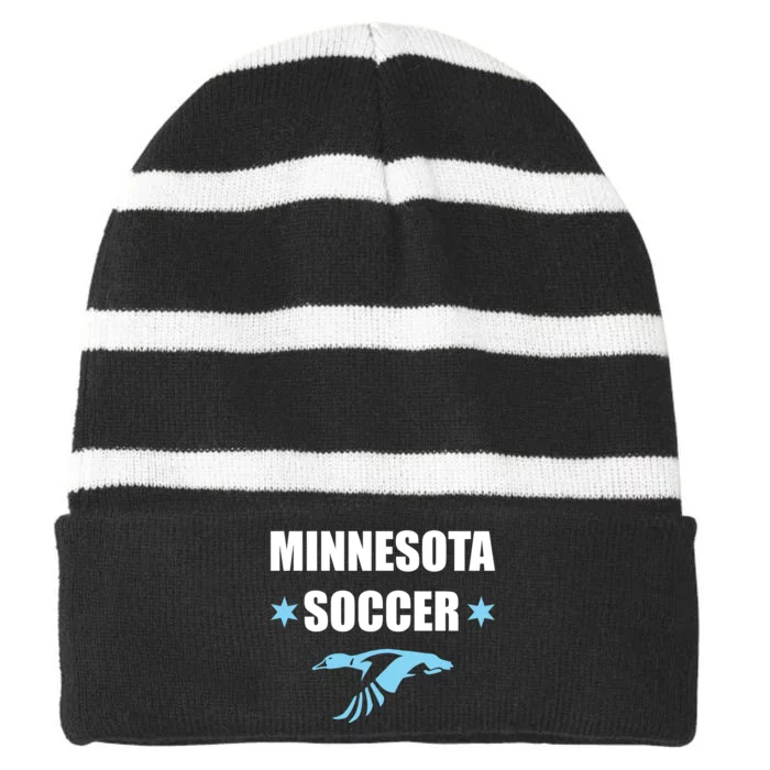 Minnesota Soccer Fan Gear Fc United Striped Beanie with Solid Band