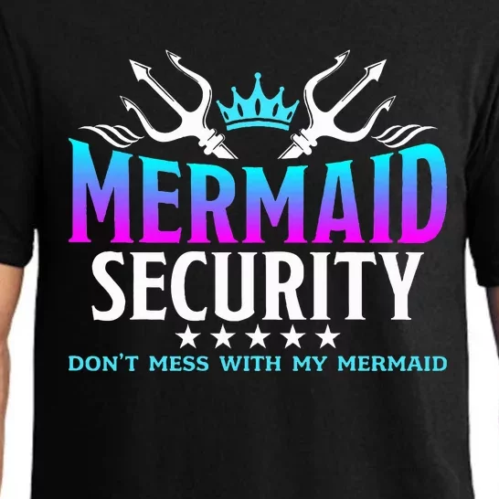 Mermaid Security Family Birthday Halloween Costume Pajama Set