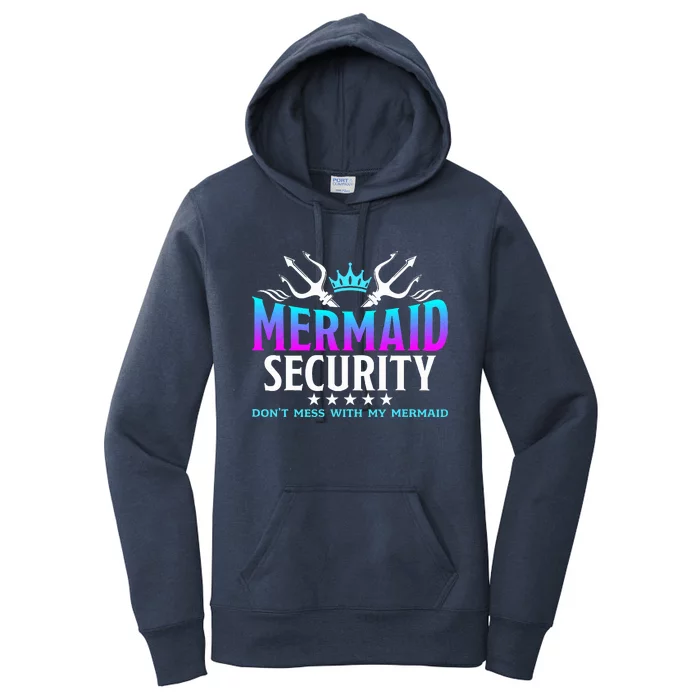 Mermaid Security Family Birthday Halloween Costume Women's Pullover Hoodie